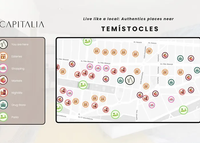 Capitalia Temistocles Polanco アパートホテル