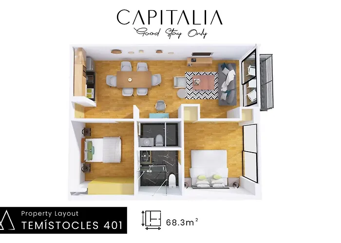 Capitalia Temistocles Polanco アパートホテル メキシコシティ
